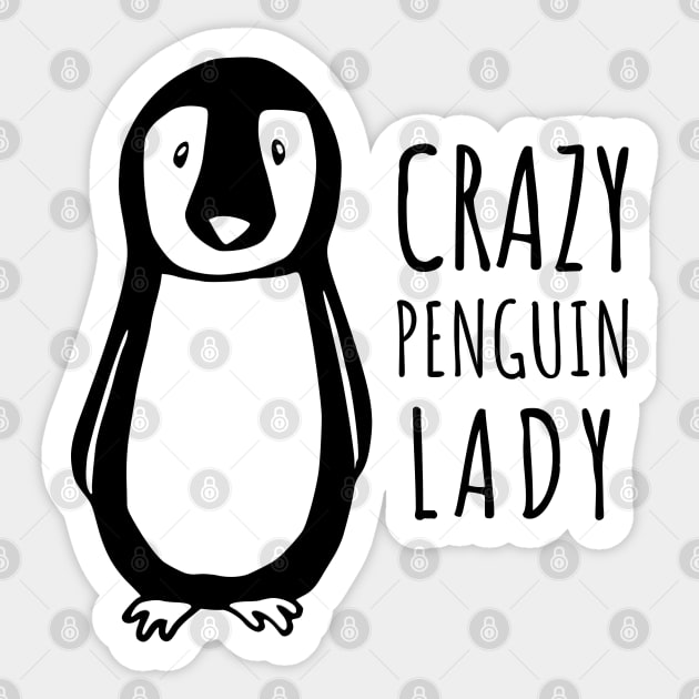 Crazy Penguin Lady Sticker by juinwonderland 41